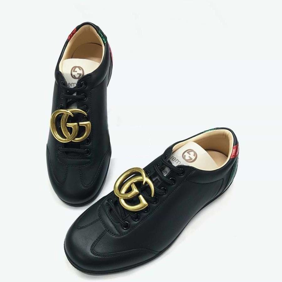 Giày Gucci Calfskin Black Sneaker Màu Đen