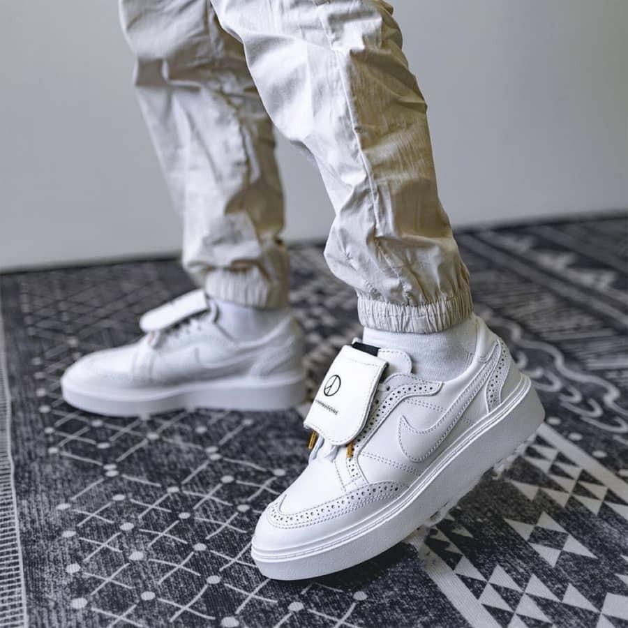 Giày Nike G-Dragon x Kwondo 1 màu trắng 'Triple White'