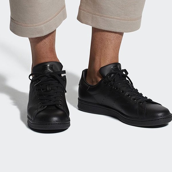 Giày thể thao đen Adidas Stan Smith Sneakers All Black