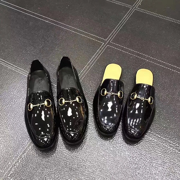Giày lười nam Gucci Jordaan GG velvet loafer